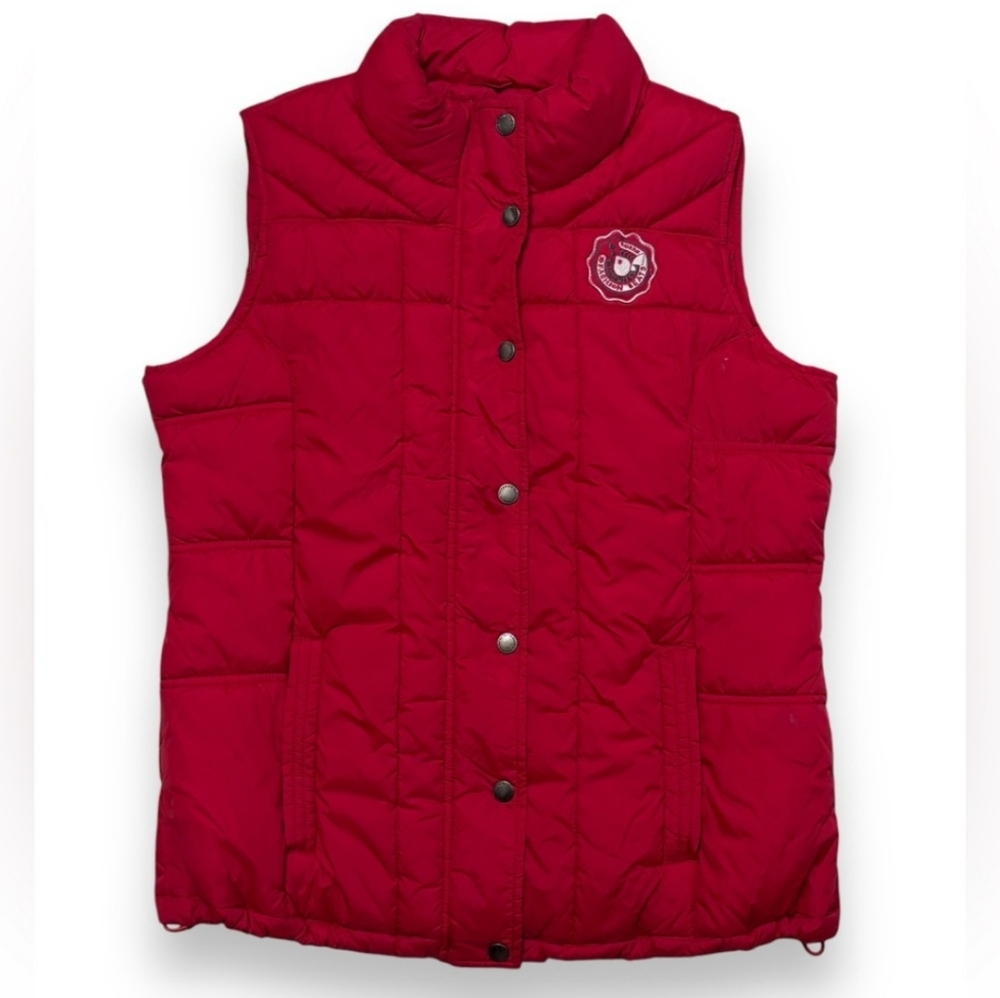 TOTTO Red Quilted Puffer Vest